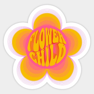 Retro Flower child Sticker